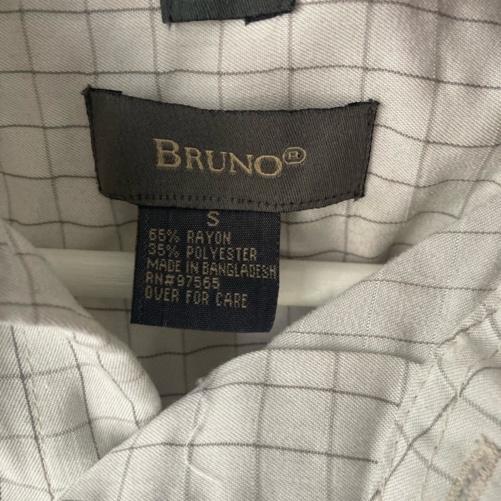 Bruno small men’s plaid suede shirt